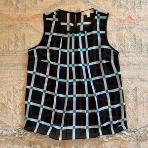 🌻 Sheer Black Sleeveless Blouse